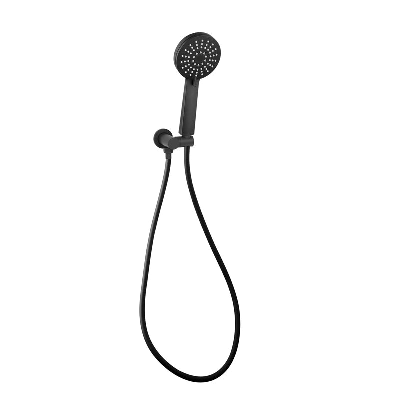 RAINJET Round Shower Head on Bracket Matte Black