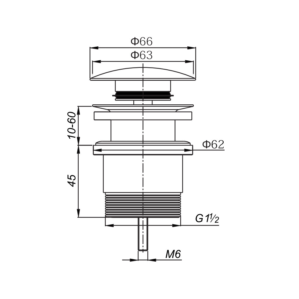 Universal Pop Up Waste