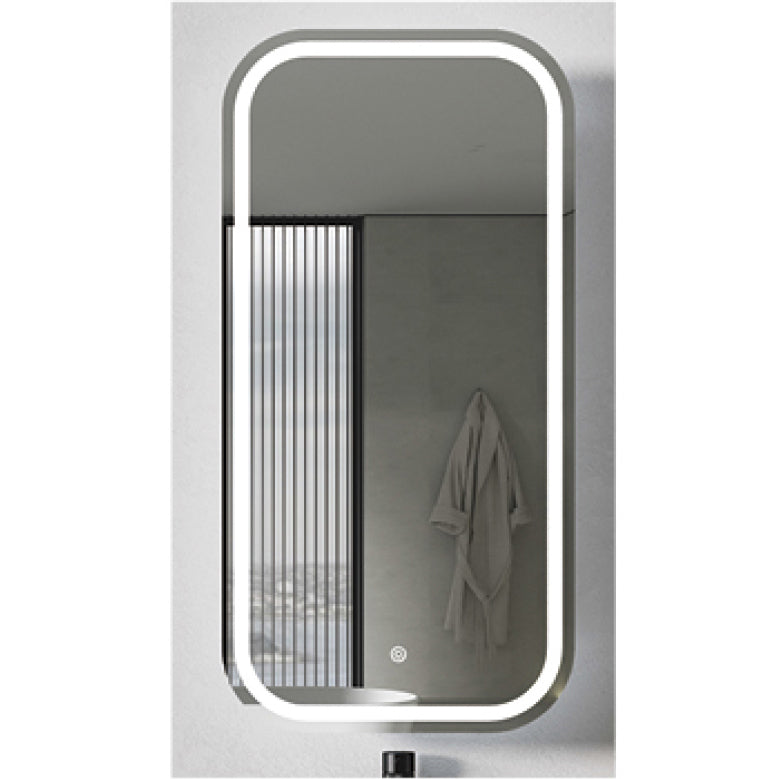 PIAZA LED Mirror Cabinet in Matte White 900mm