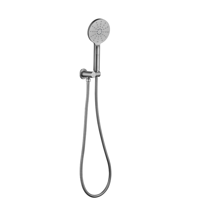 RAINJET Round Shower Head on Bracket Brushed Nickel