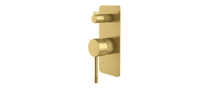 Tiara Shower Mixer with Diverter in Brushed Brass