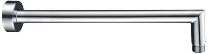 DOCCIA 35cm Round L Shape Shower Arm Brushed Nickel