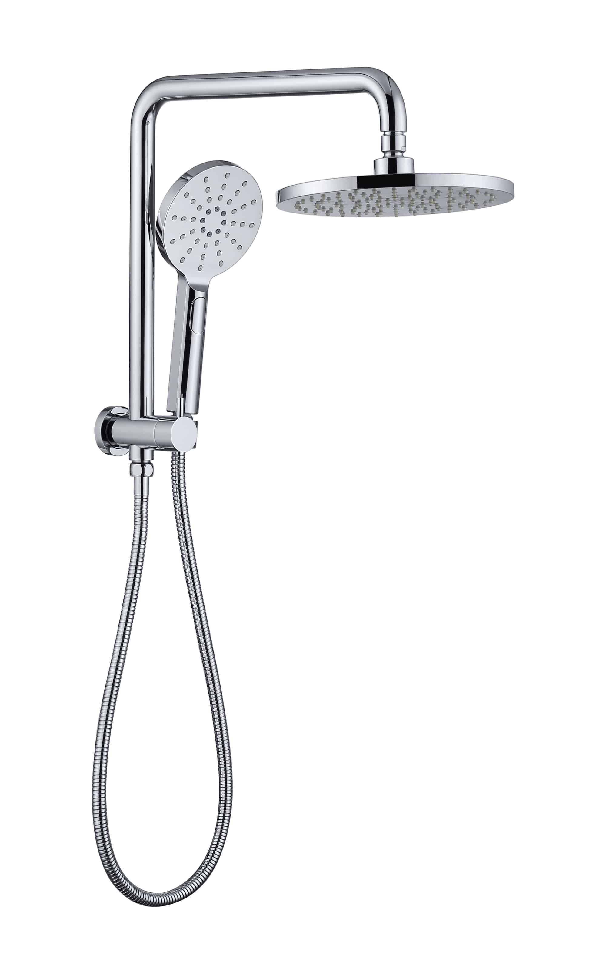 MONDO Compact Twin Shower Set Brushed Nickel
