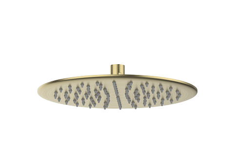 DOCCIA 250mm Round Shower Head Brushed Brass