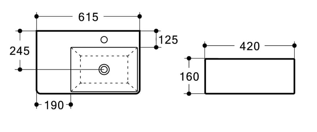 URBANO Wall Hung Basin