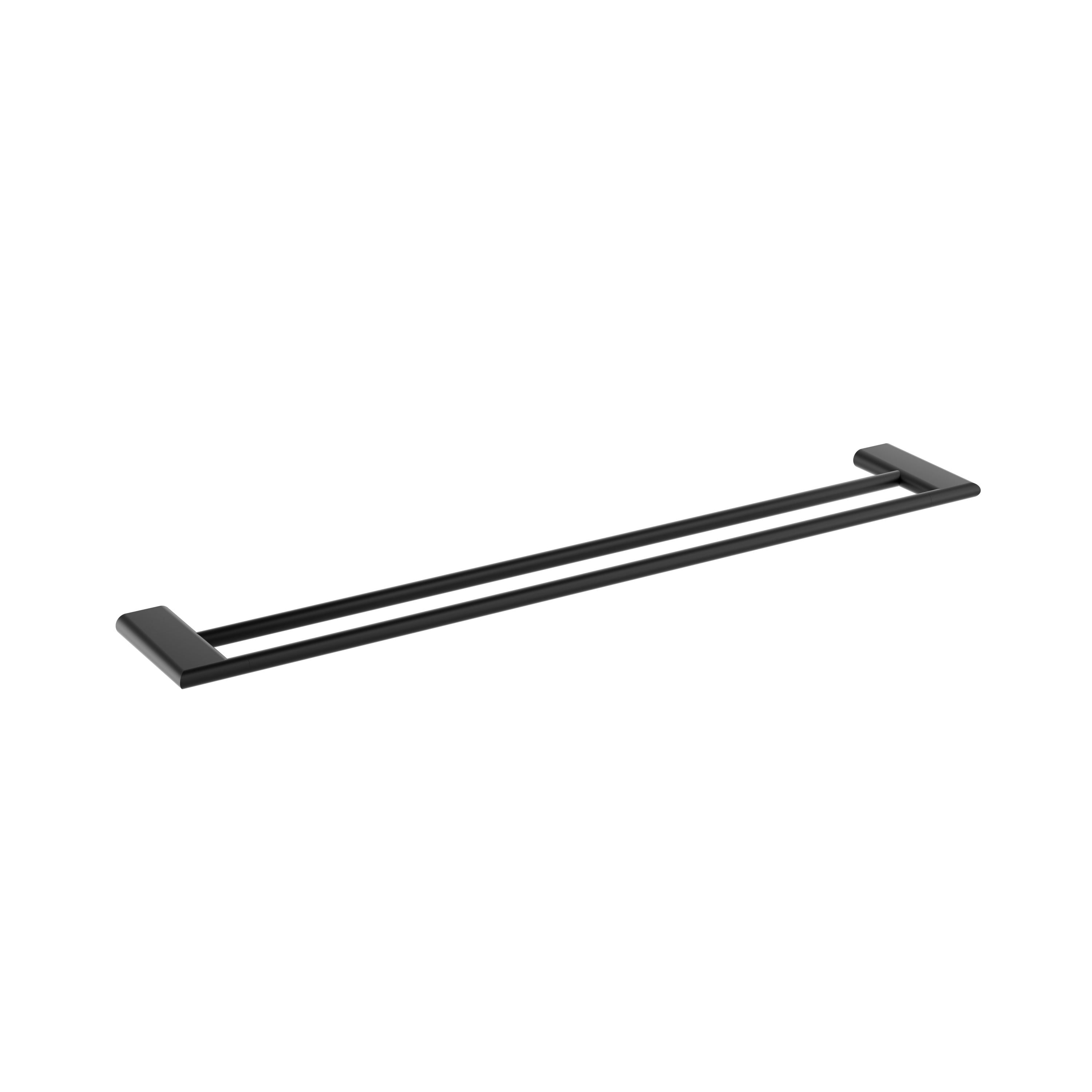 KENZO 750mm Double Towel Rail Matte Black