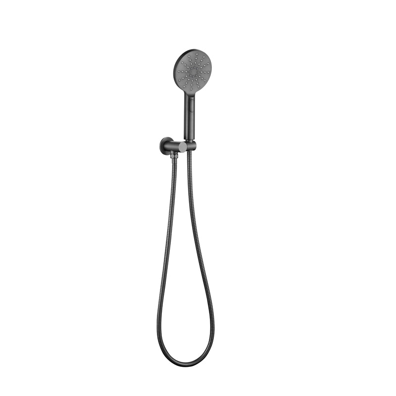 RAINJET Round Shower Head on Bracket Gun Metal