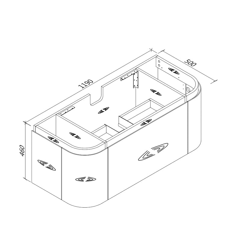 MILAN 1200mm Vanity Wall Hung