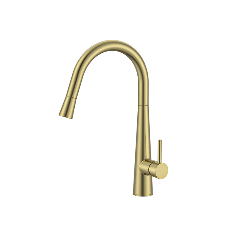 JESS Pull Out Sink Mixer Brushed Brass