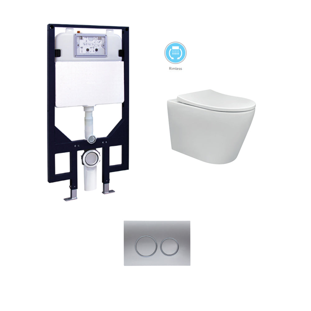 TOILET CHLOE (WITH R&T CISTERN & BUTTON)