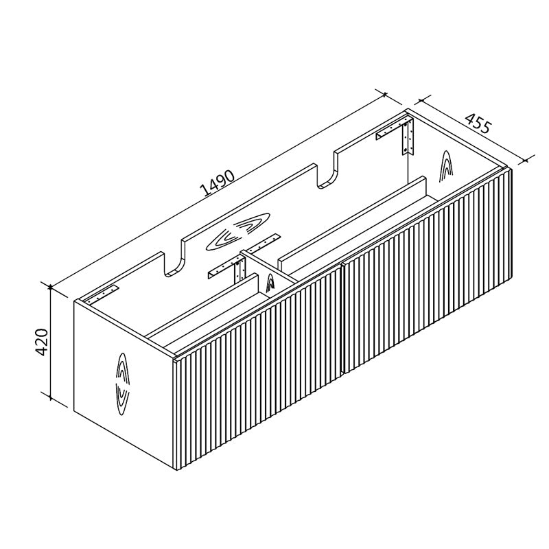 VIVO Wall Hung 1500mm
