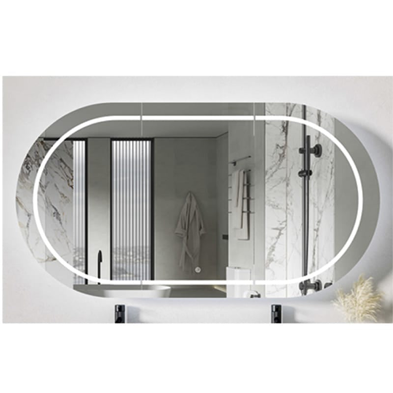 PIAZA LED Mirror Cabinet in Matte White 1200mm