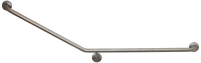 Disabled curved grab rail stainless steel finish  Left hand (facing toilet)