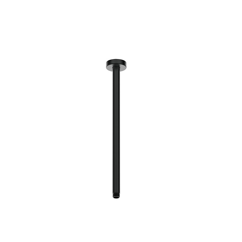 DOCCIA 600mm Round Ceiling Dropper Matte Black