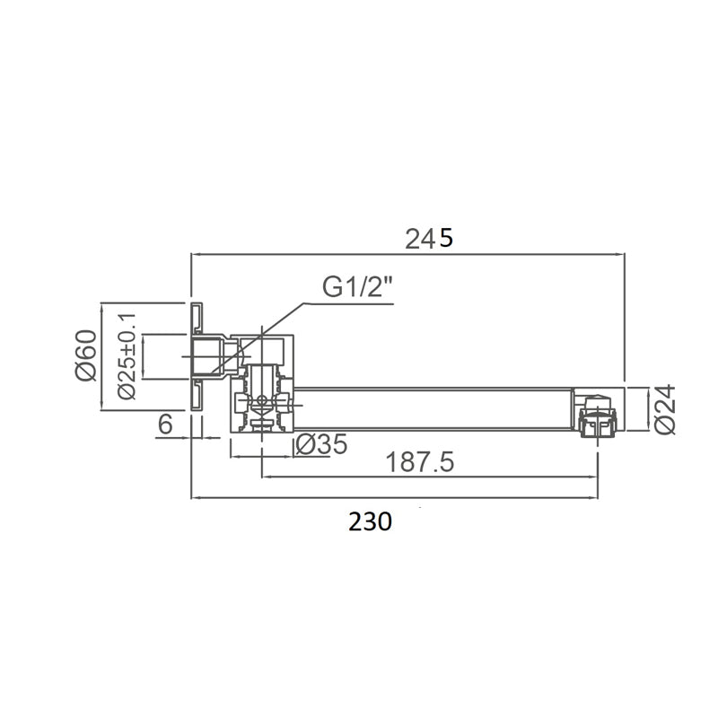 JESS Swivel Bath Spout Gun Metal