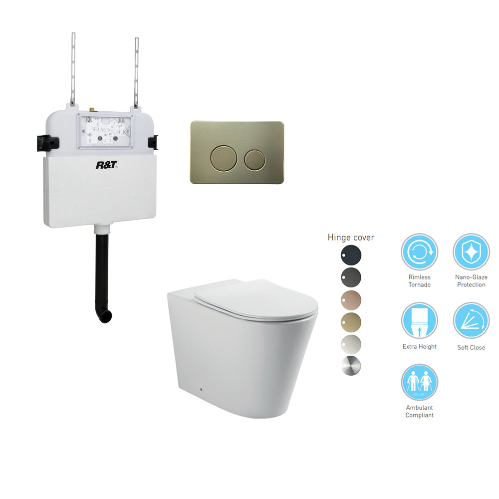 BELLA In-Wall Toilet Suite with Button