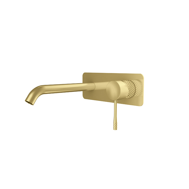 TIARA Basin/Bath Set Brushed Brass