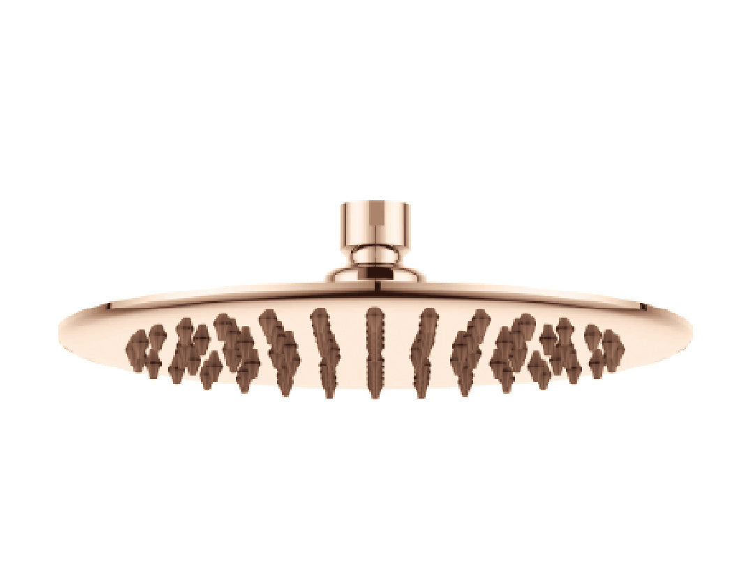 DOCCIA 250mm Round Shower Head Champagne Copper