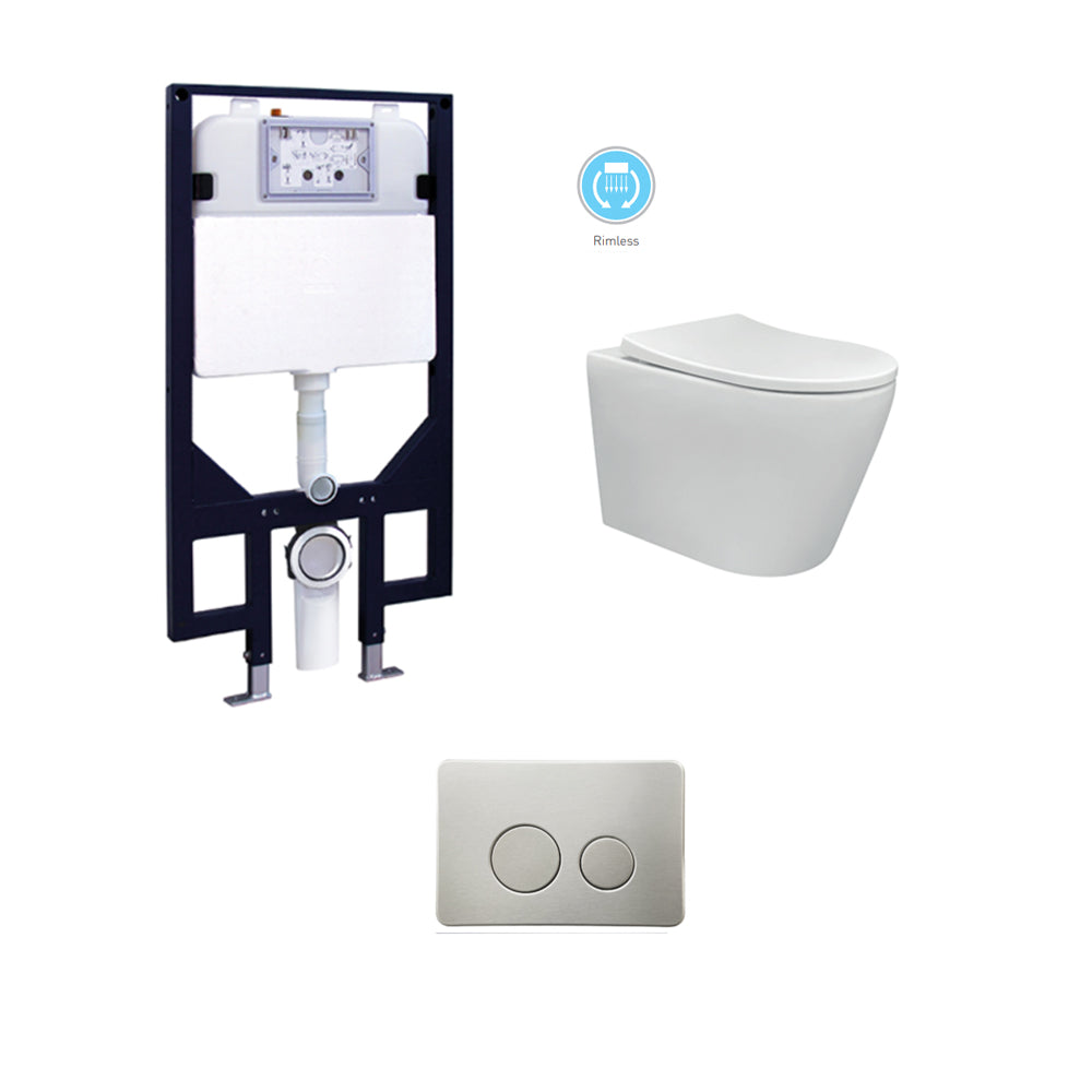 TOILET CHLOE (WITH R&T CISTERN & BUTTON)