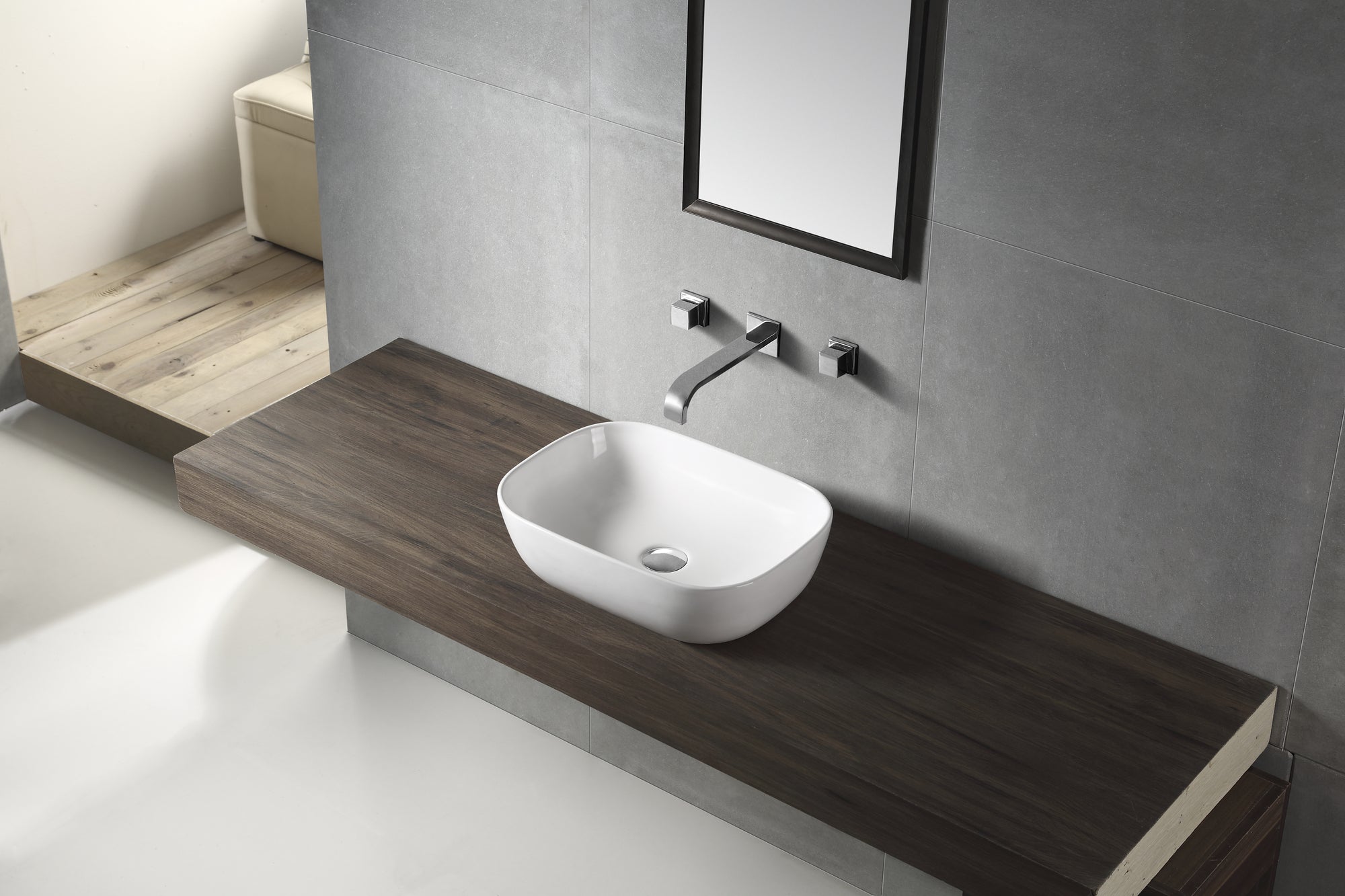 LUCERNE Above Counter Basin Gloss White