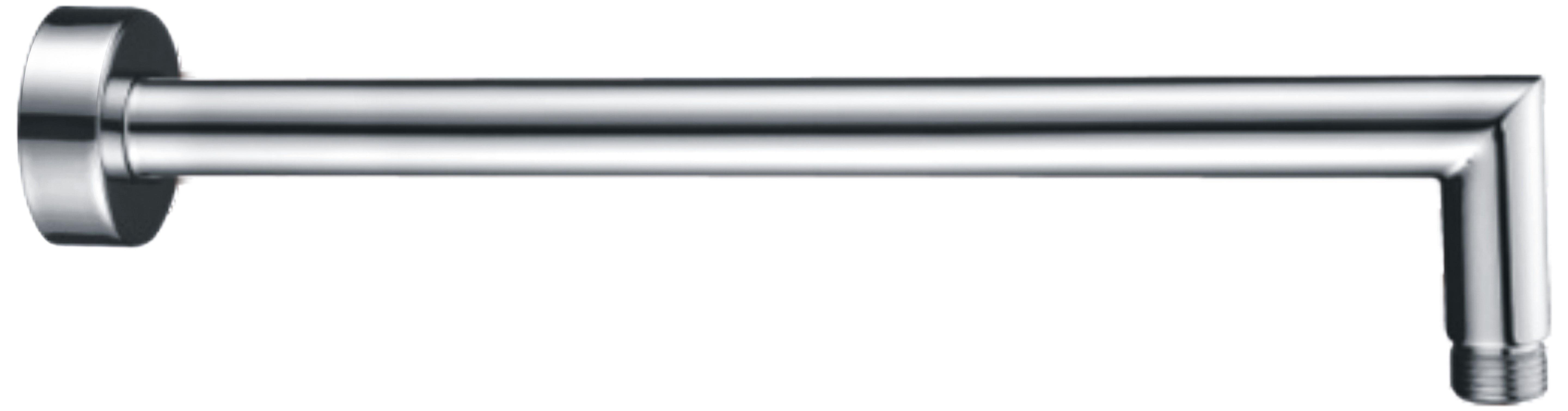 DOCCIA 35cm Round L Shape Shower Arm Chrome