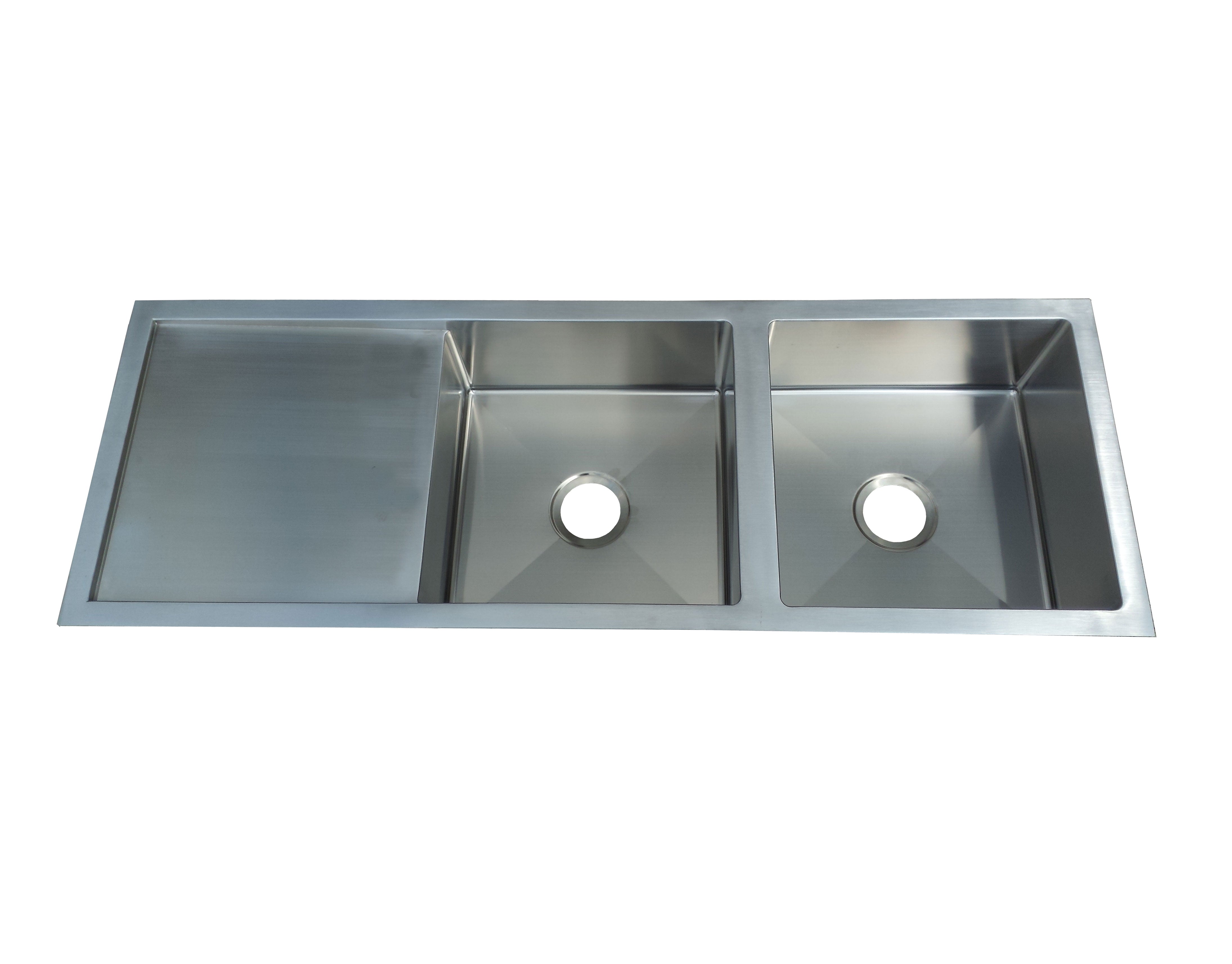 IMPACT Double Bowl Sink with Drainer