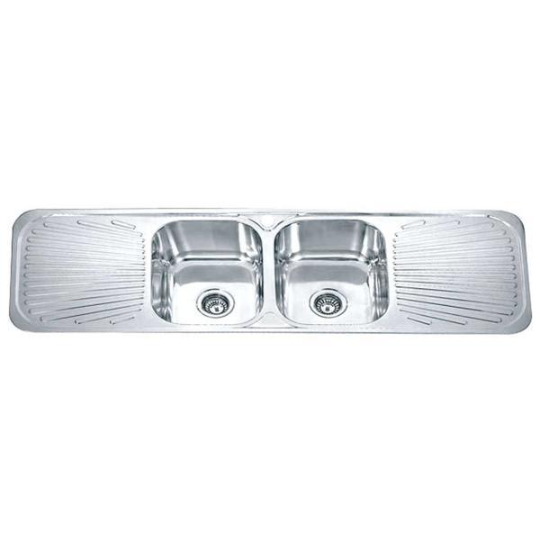 DANTE Double Bowl Sink and Double Drainer