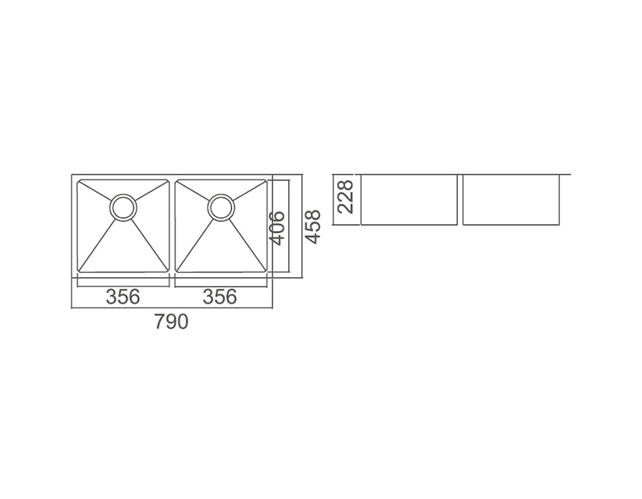 IMPCT Double Bowl Undermount Sink