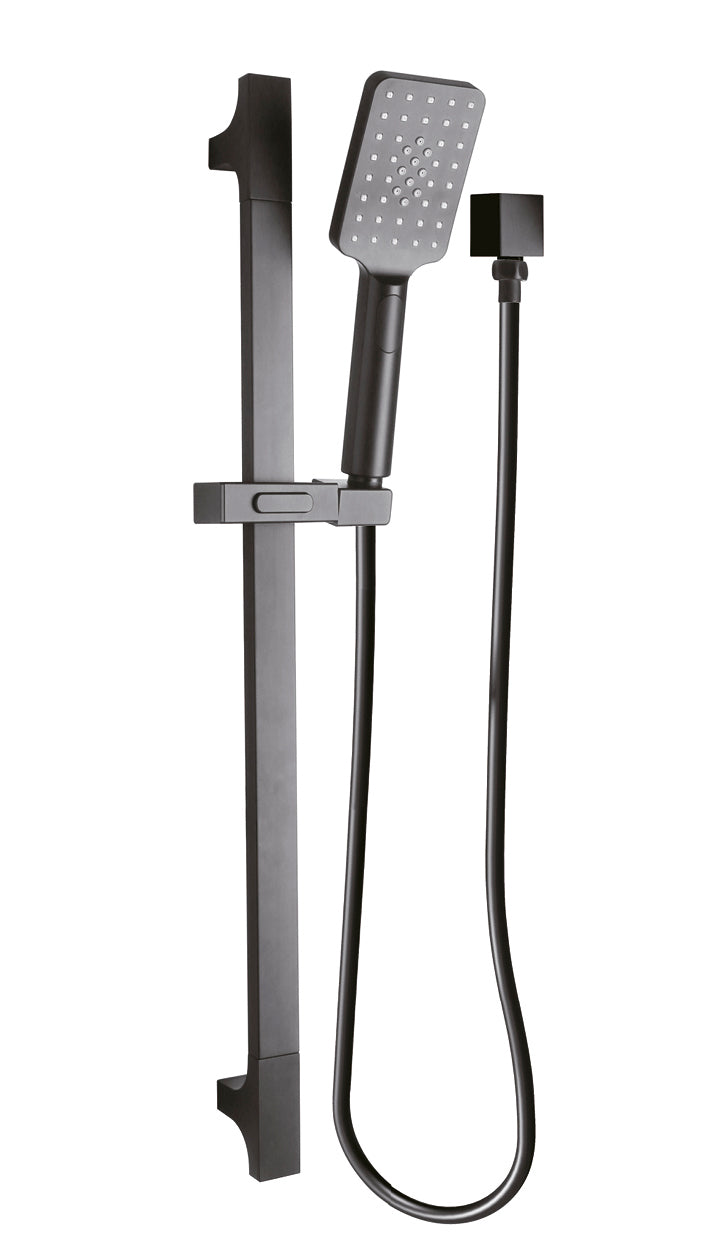 EXON Shower Head on Rail Matte Black