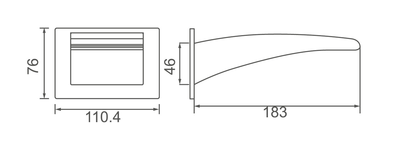 ACQUA Waterfall Bath Spout Chrome