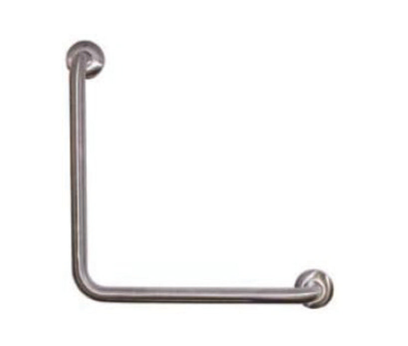 MOBI CARE 450 x 450mm 90 Degree Grab Rail Brushed Nickel