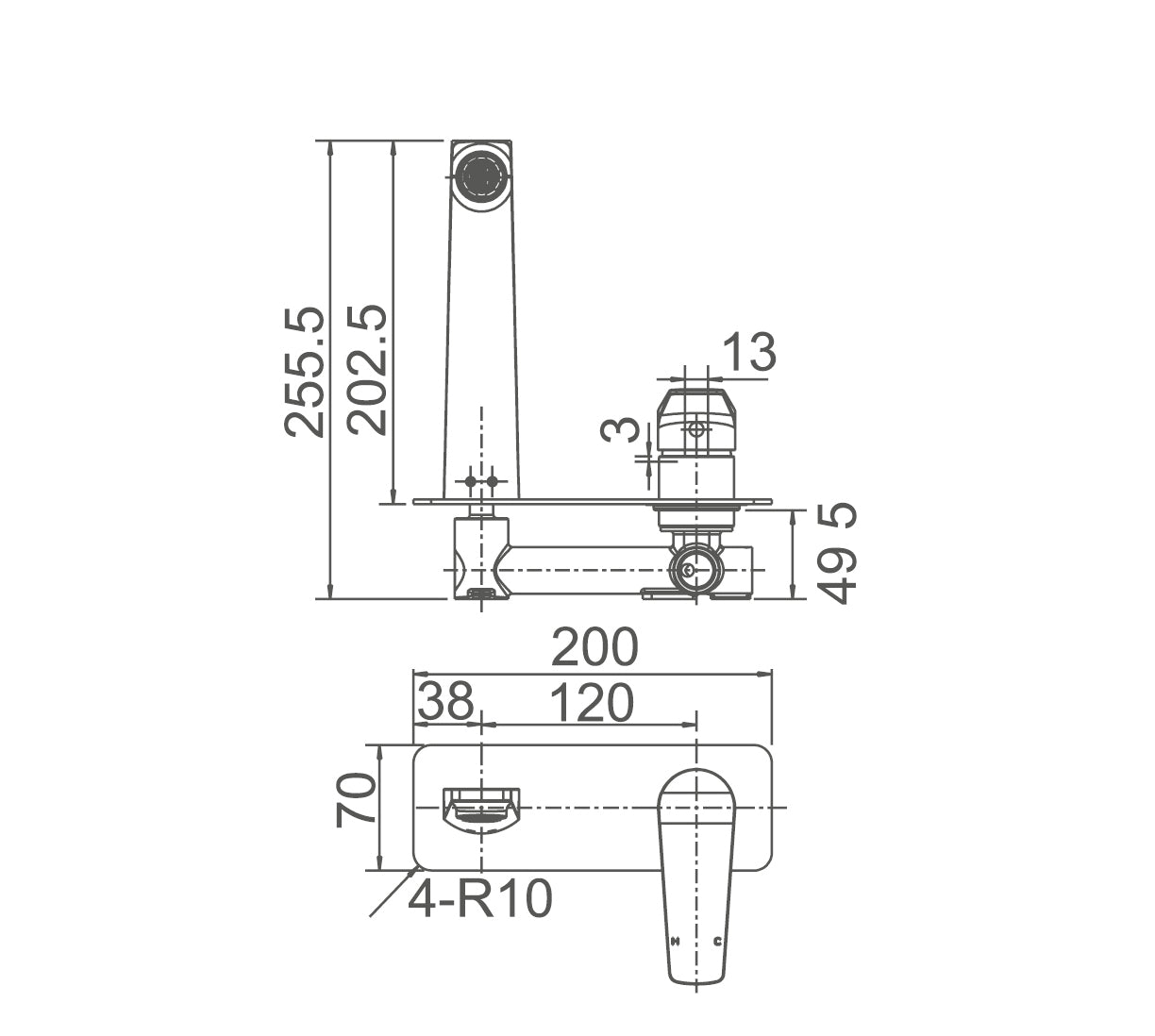 EXON Basin/Bath Set Matte Black