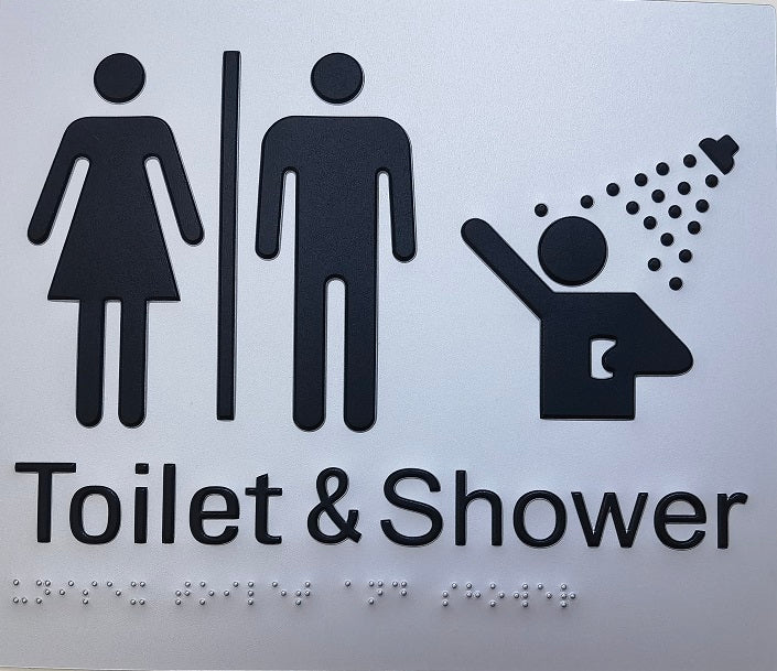 Toilet and Shower Sign