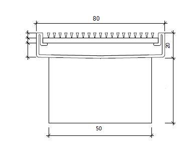 1100mm Stainless Steel Shower Channel
