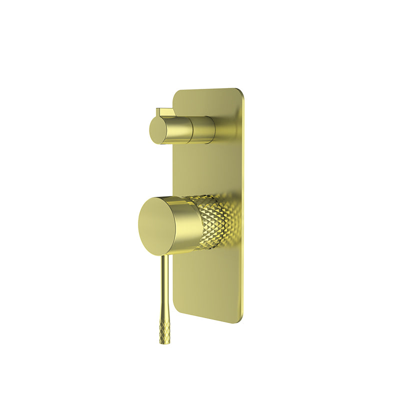 TIARA Shower Mixer with Diverte Brushed Brass