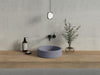 COUNTER TOP  PIAZA Artificial Stone Basin with a fluted exterior