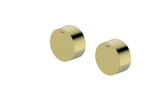 VIVO Wall Top Assembly with progressive in Brushed Brass