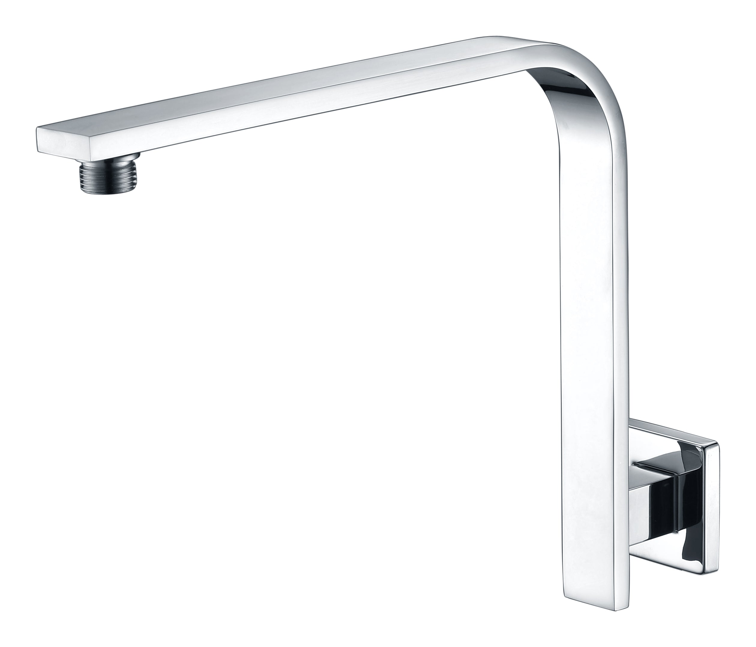 DOCCIA Square Rise Up Shower Arm Chrome 350mm