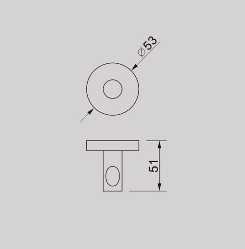 TIARA Single Hook Brushed Nickel