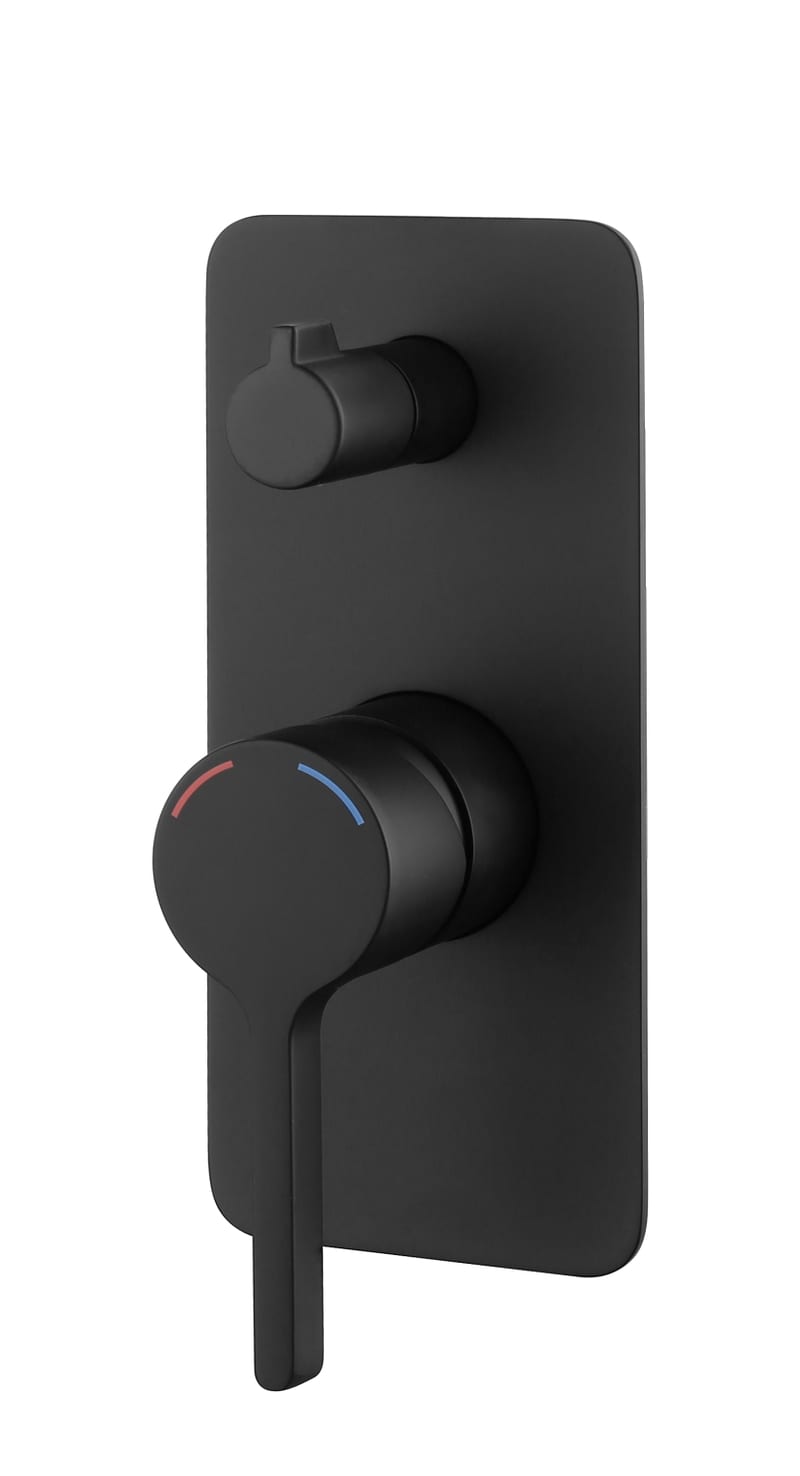 KENZO Shower Mixer with Diverter Matte Black