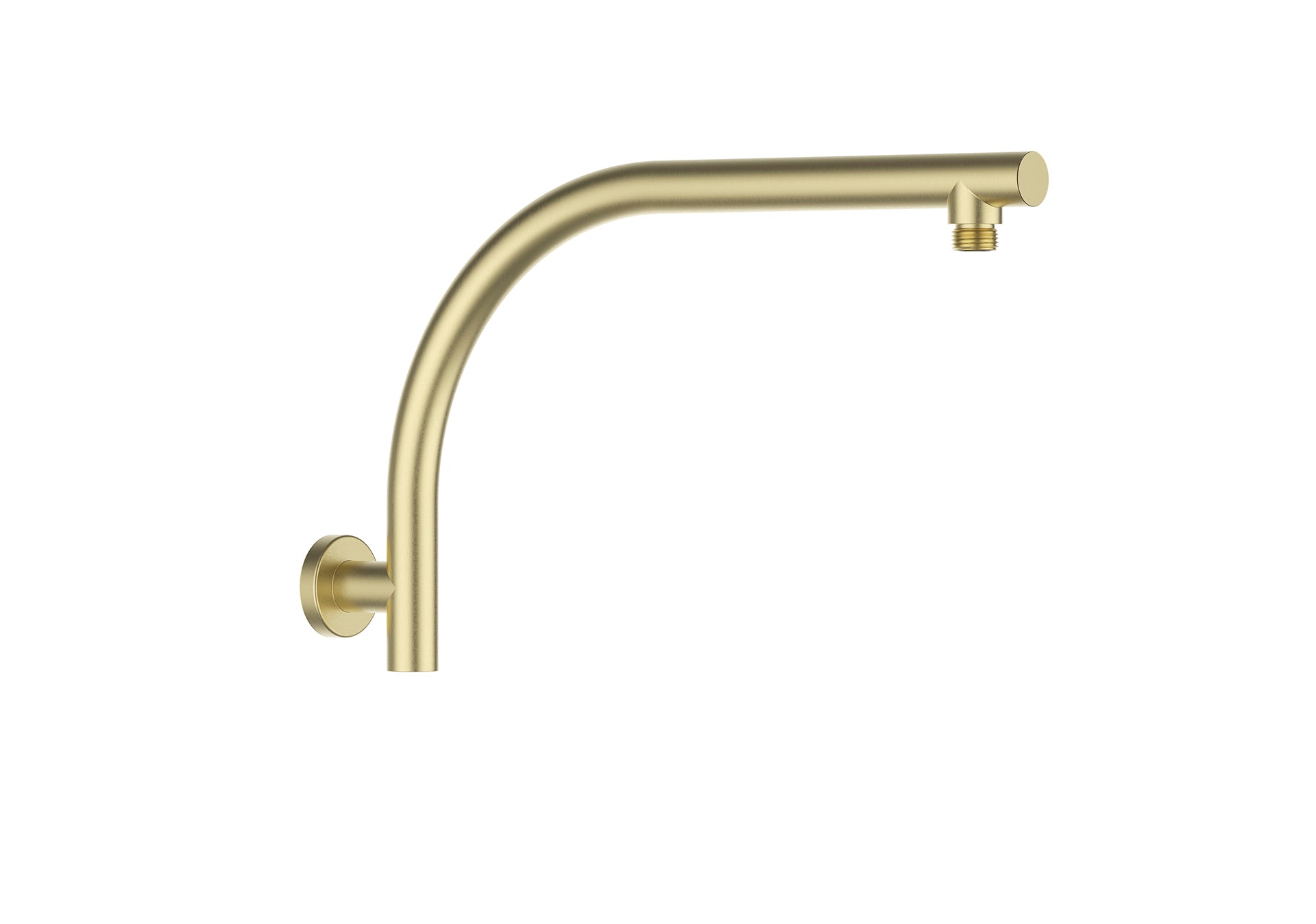 DOCCIA Round Rise Up Shower Arm Brushed Brass