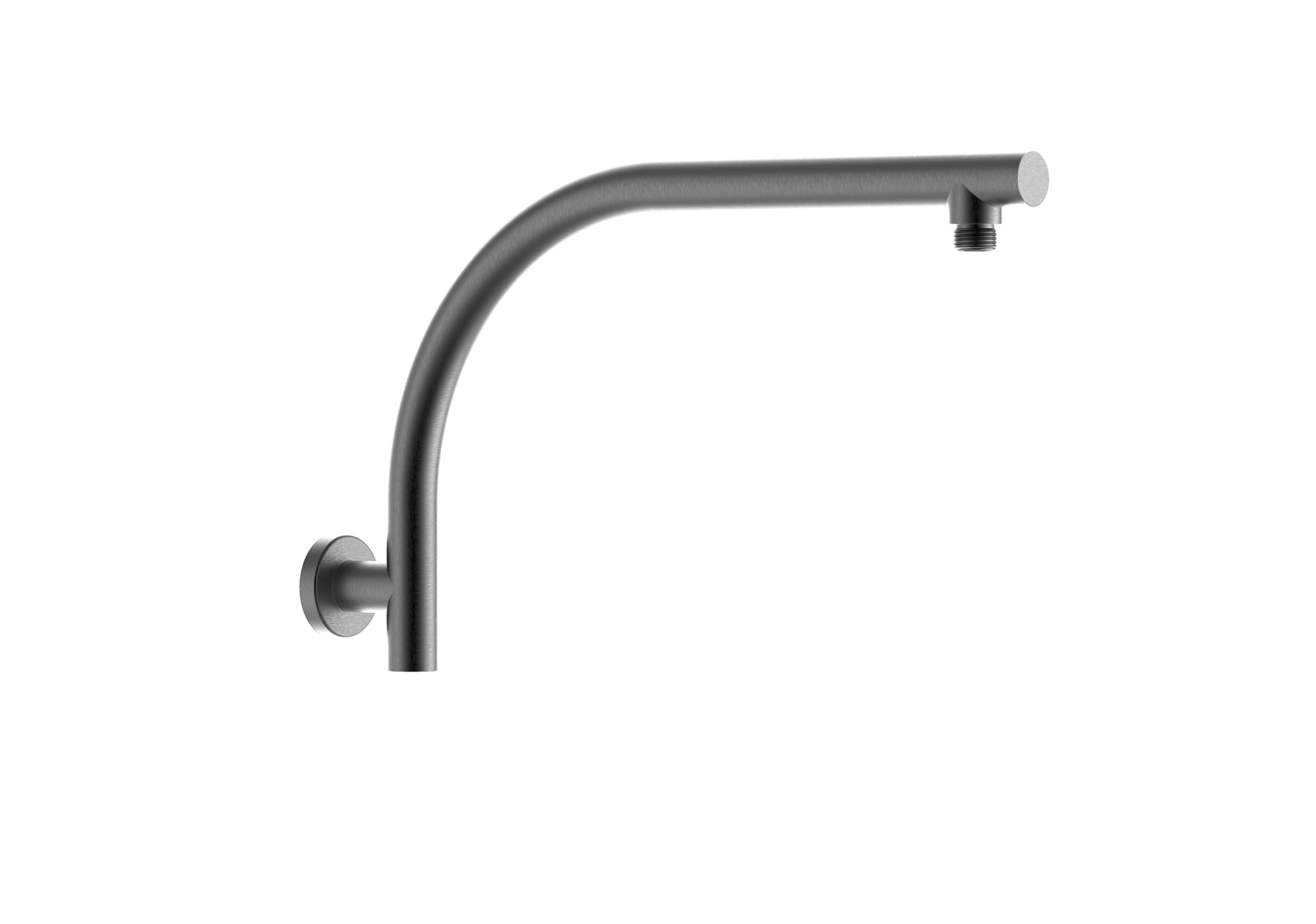 DOCCIA Round Rise Up Shower Arm Gun Metal