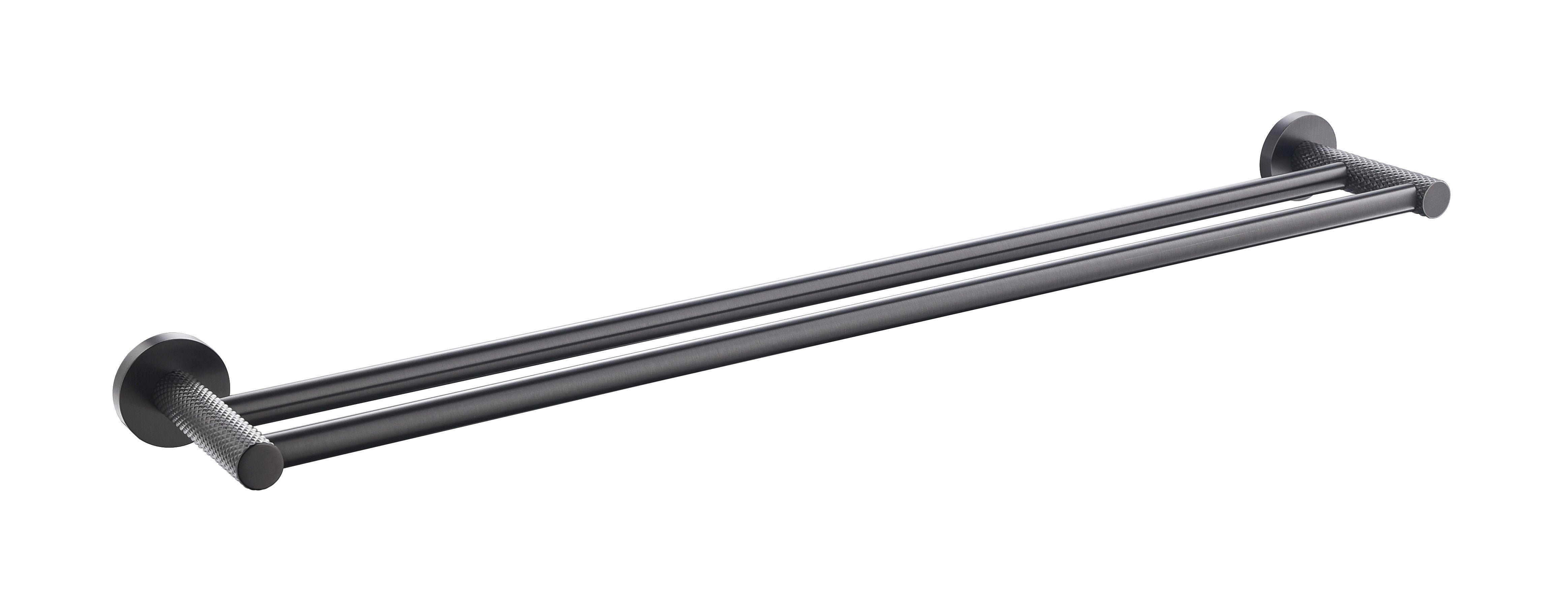 TIARA 750mm Double Towel Rail Gun Metal