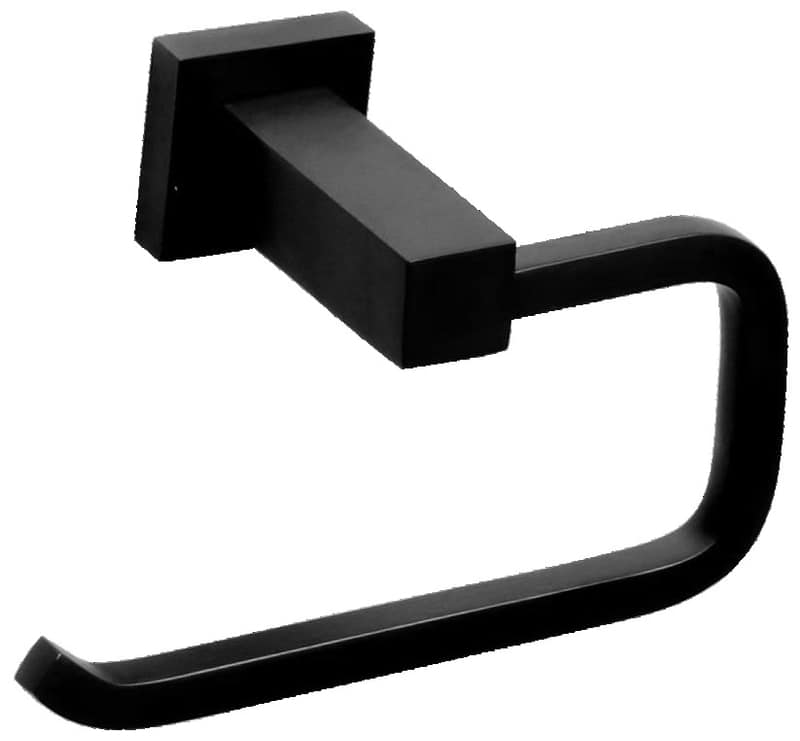QUBI Toilet Roll Holder Matte Black