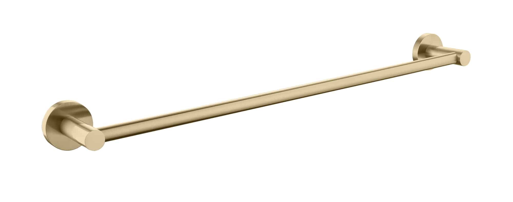JESS 600mm Single Towel Rail Brushed Brass