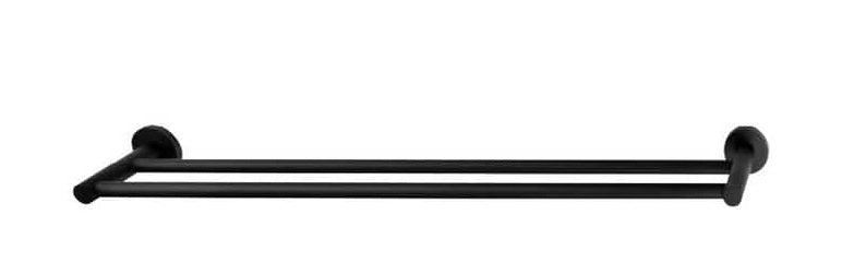 JESS 750mm Double Towel Rail Matte Black