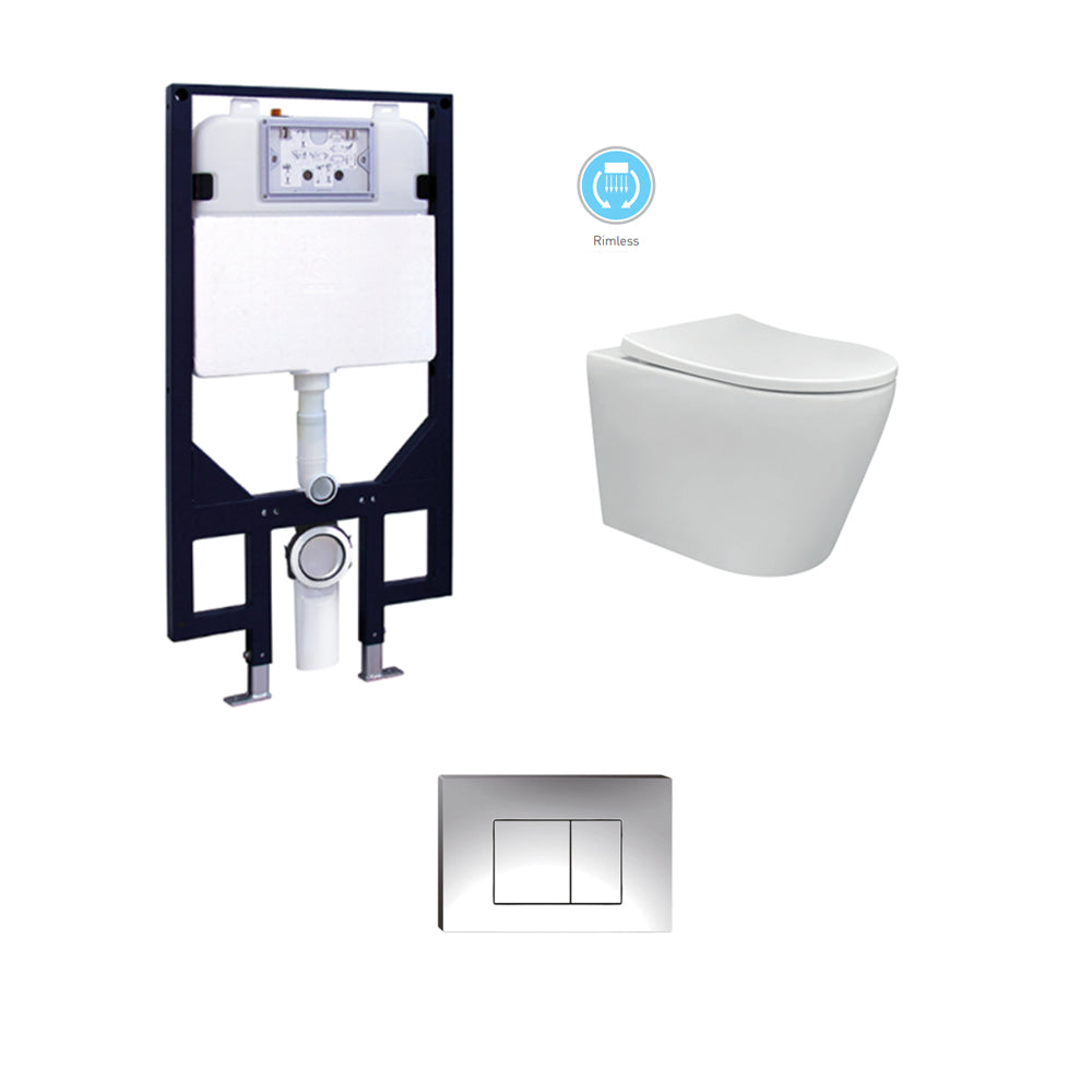 TOILET CHLOE (WITH R&T CISTERN & BUTTON)