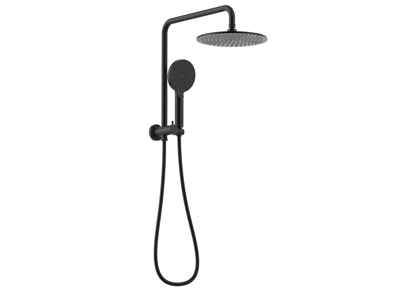 MONDO Compact Twin Shower Set Gun Metal