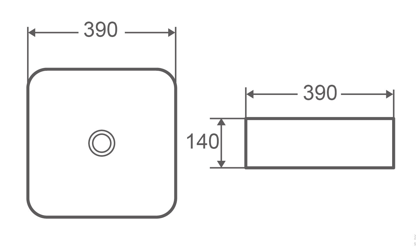 DIOR-SQ Above Counter Basin