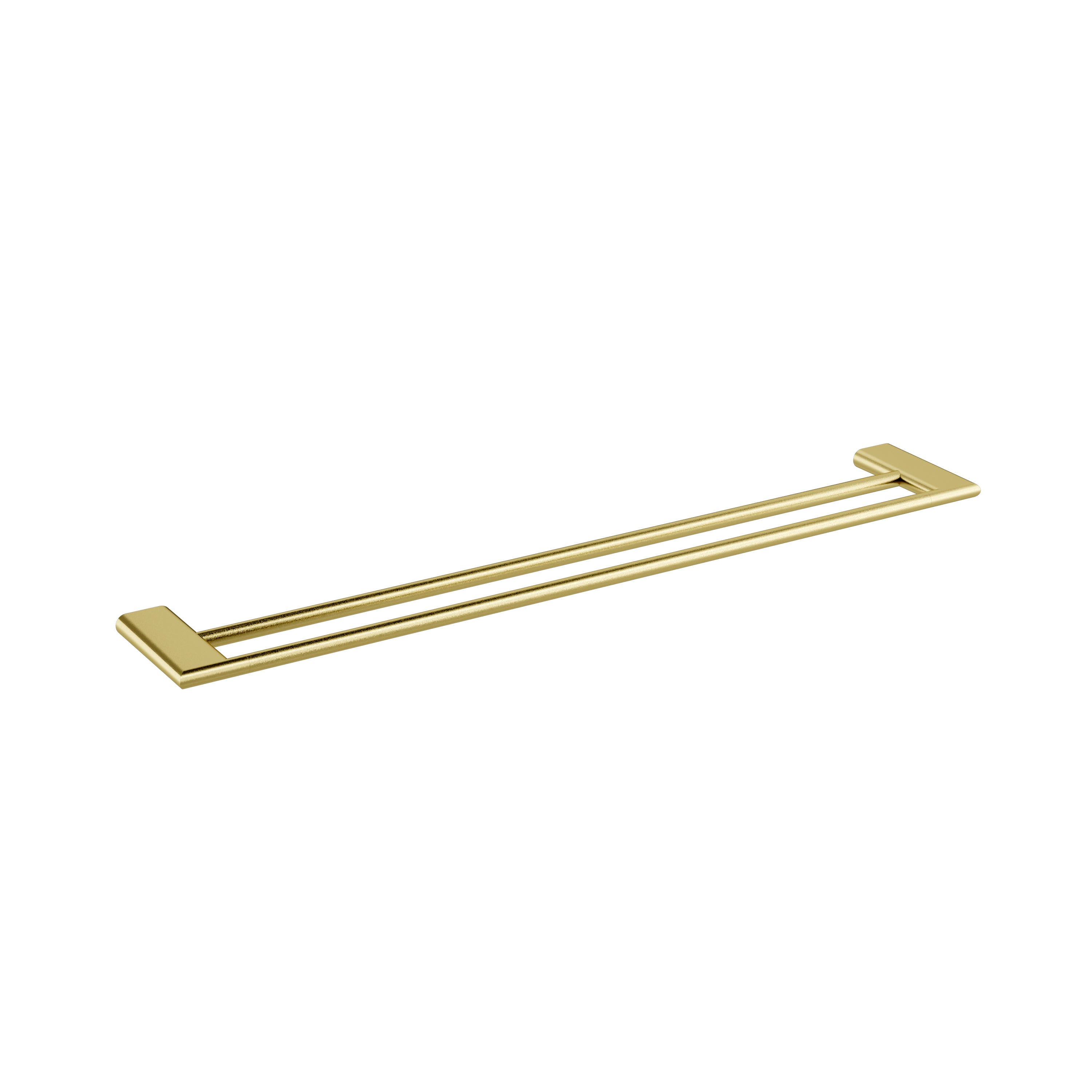 KENZO 750mm Double Towel Rail Brushed Brass